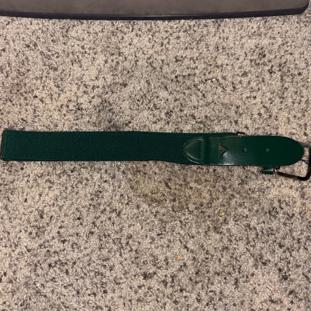 Green softball belt